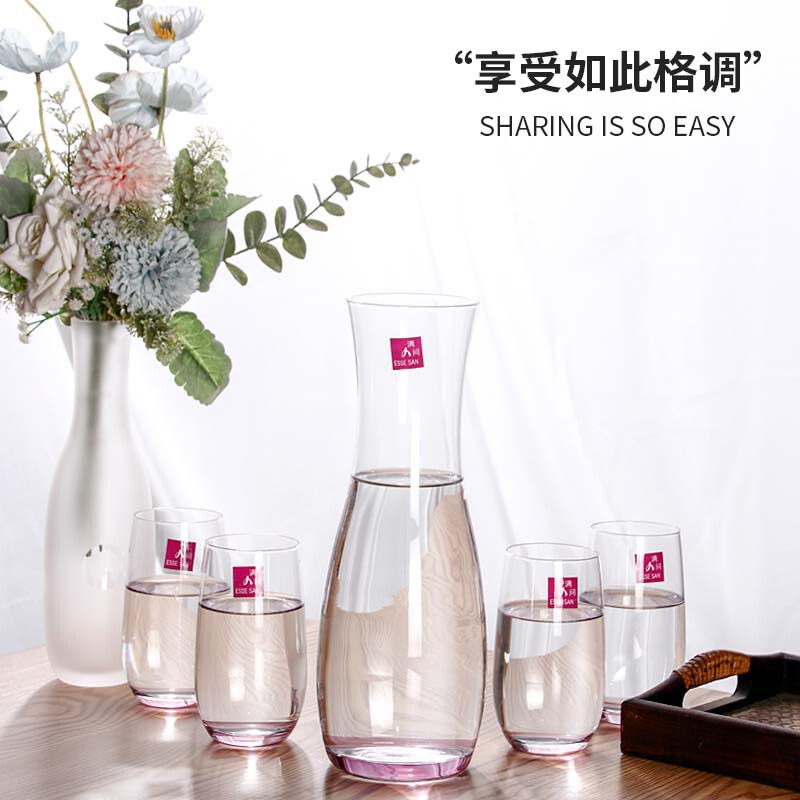 現代の軽豪華な高颜値浄水器セット家庭用レストラン接客ジュースカップ冷水カップ冷水ポット|undefined