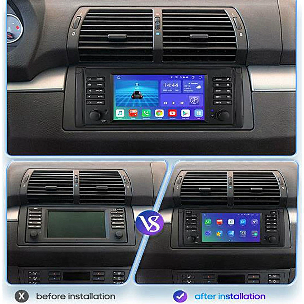 7-дюймовый 5-серия E39X5M5 Android автомобиль навигация радиоприёмник Bluetooth CarPlay все-в-одном аппарат