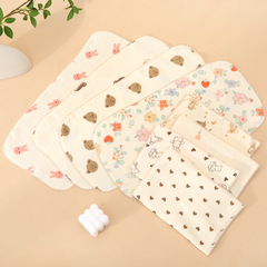 Children's Four Layers Cotton Cloth Baby Bibs Baby Kindergarten Soft Absorbent Facial Towels Children's Towels Small Towels 