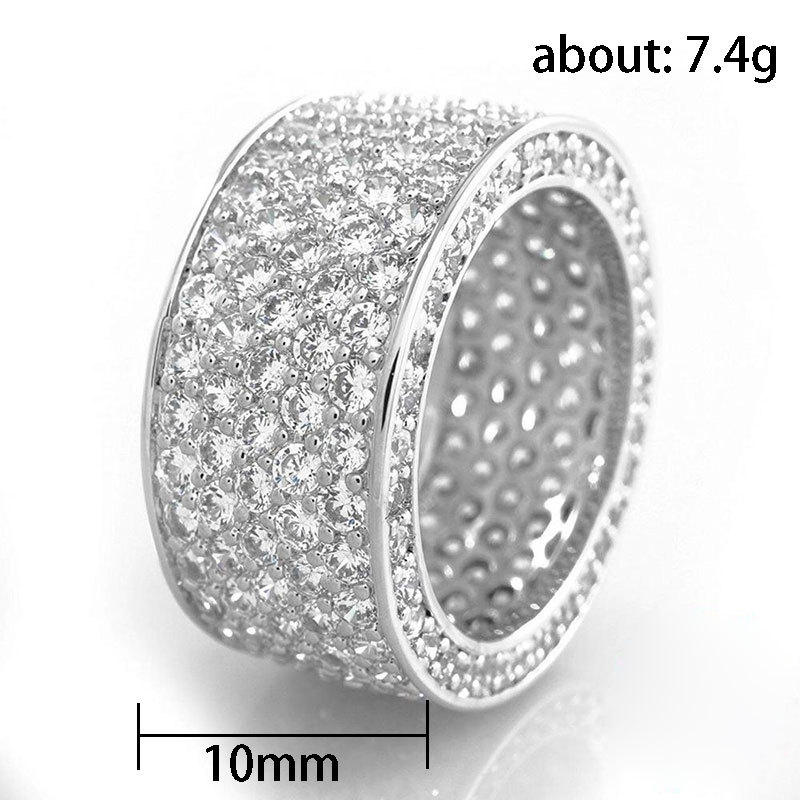 Luxurious Solid Color Copper Inlay Zircon Rings display picture 1