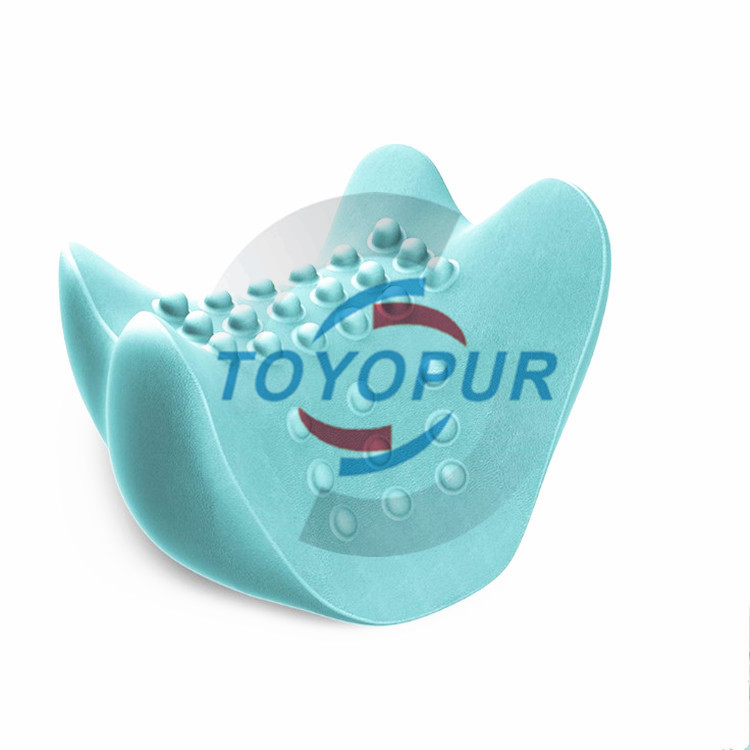 PU头部枕颈部CLLA PUR微孔发泡按摩枕 单人家用