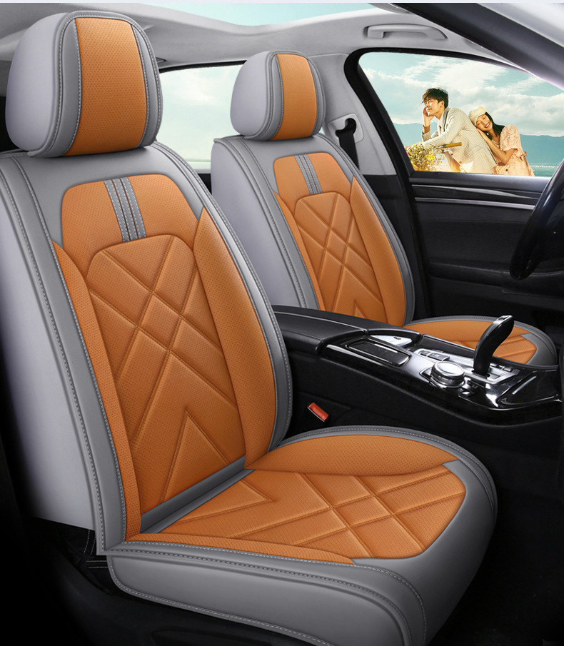 Cross-border foreign trade car seat cover four seasons seat cushion full surround seat cover Nappa leather car cushion manufacturers wholesale on behalf of the hair