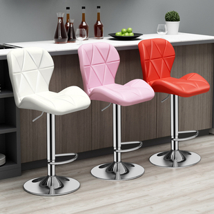 J8 Chair Backrest Counter Cashier Rotating Stool High Stool Bar Chair Bar Chair Lift Home Chair Modern Simple G3
