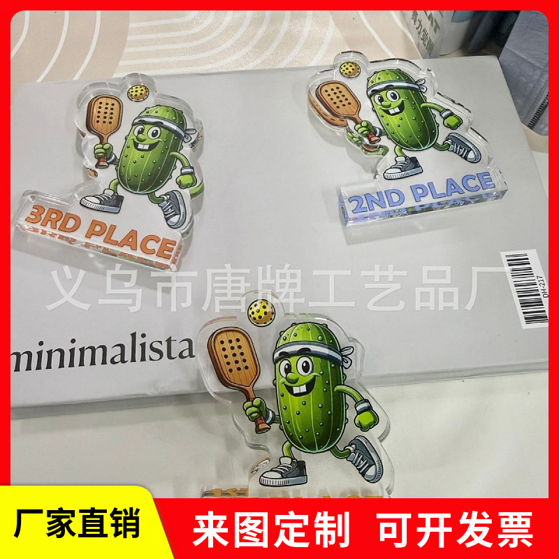 跨境新品不规则亚克力摆件 运动系列送朋友同事的桌面工艺品摆件