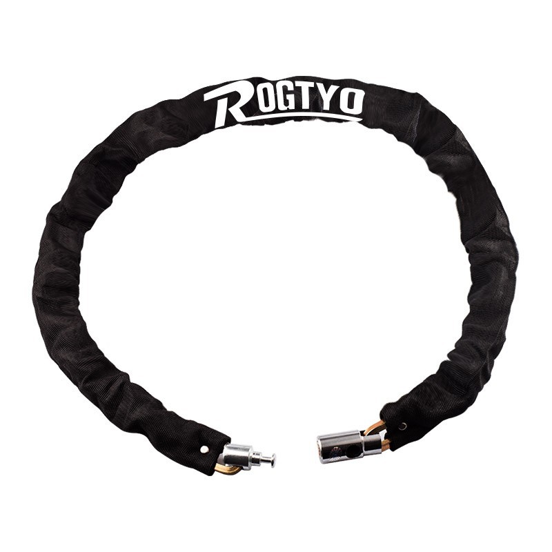 Negrita cadena alargada cerradura antioxidante almacén cerradura de la puerta del coche eléctrico bicicleta antirrobo cerradura de la cadena bolsa de la motocicleta cerradura