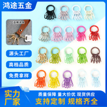 小众设计感钥匙挂件商务金属汽车腰挂高档钥匙扣防丢8字回弹扣环