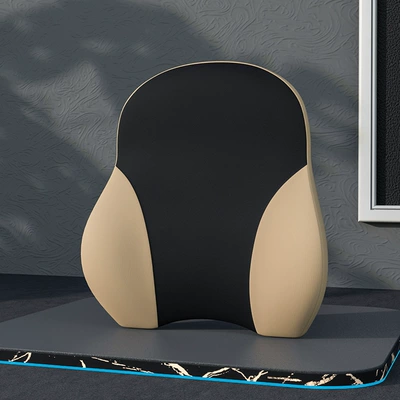 Foam Neck Pillow, Comfortable and Headrest - p078-apricot-black-waistrest