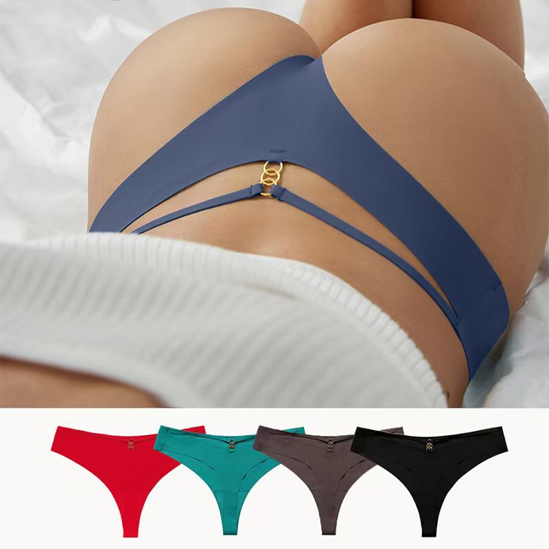 New ladies thong low waist simple nylon sexy bikini thong