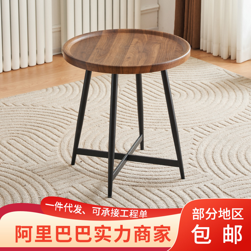 Light luxury coffee table modern minimalist home balcony table and chair combination small table bedside table Internet celebrity minimalist coffee table home