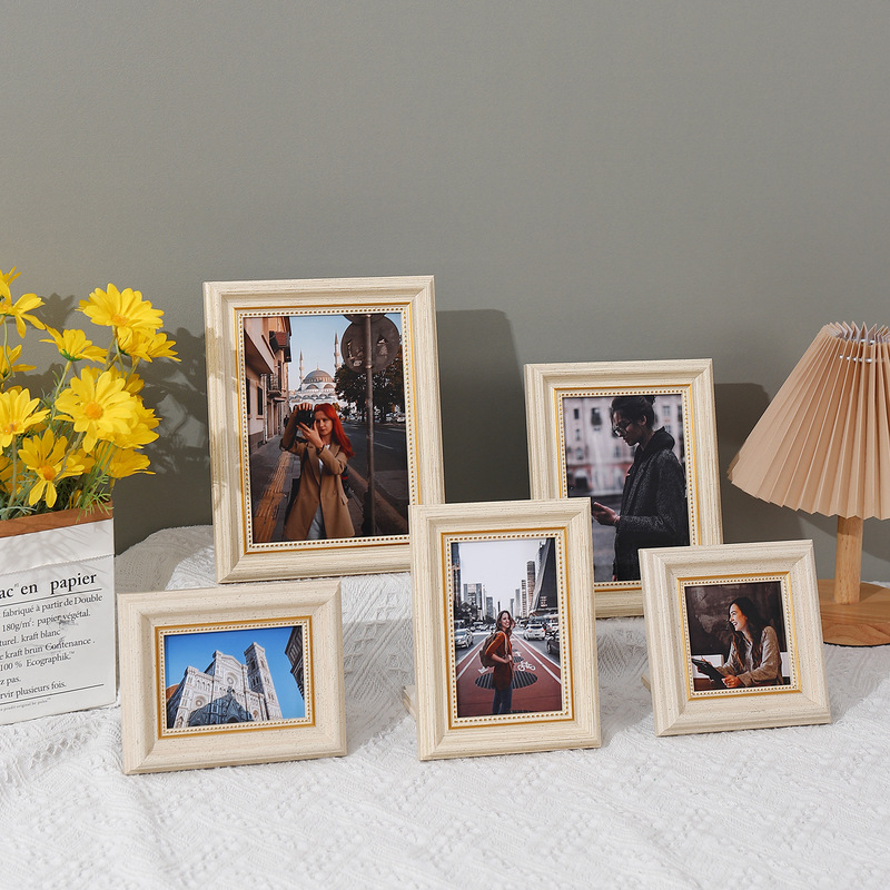 Cross-border European Small Photo Frame 6 Inch 7 Inch Photo Frame with Bracket Platform PS Foam Plastic Picture Frame Home Decorative Photo Frame Cross-border European Small Photo Frame 6 Inch 7 Inch Photo Frame with Bracket Platform PS Foam Plastic Picture Frame Home Decorative Photo Frame
