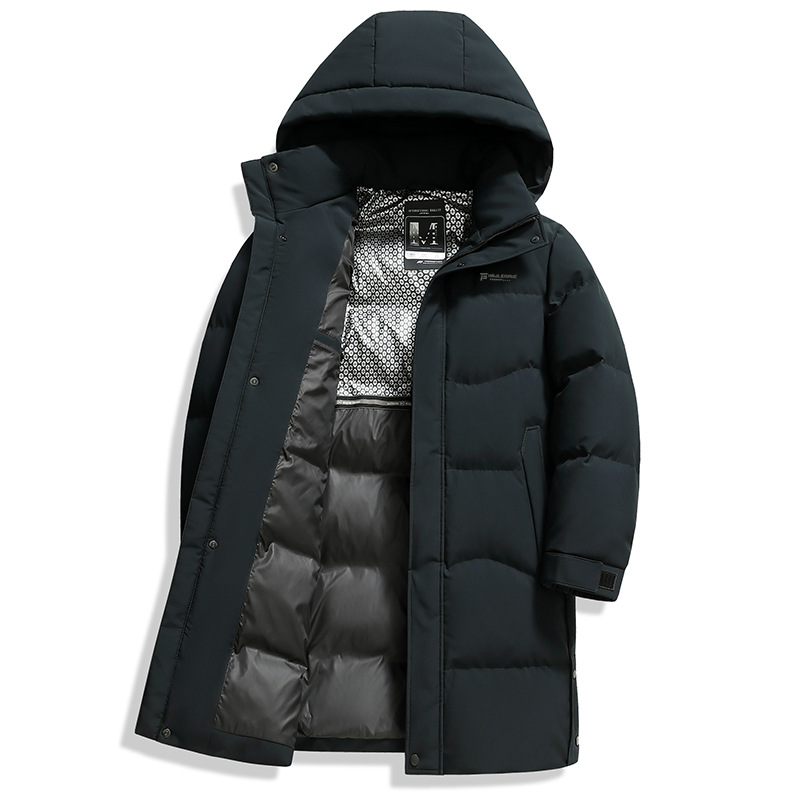 Una chaqueta de plumón de invierno para hombres medianos y largos, más grueso y caliente, 2025 nuevo chaqueta de hombre extraíble. image 6