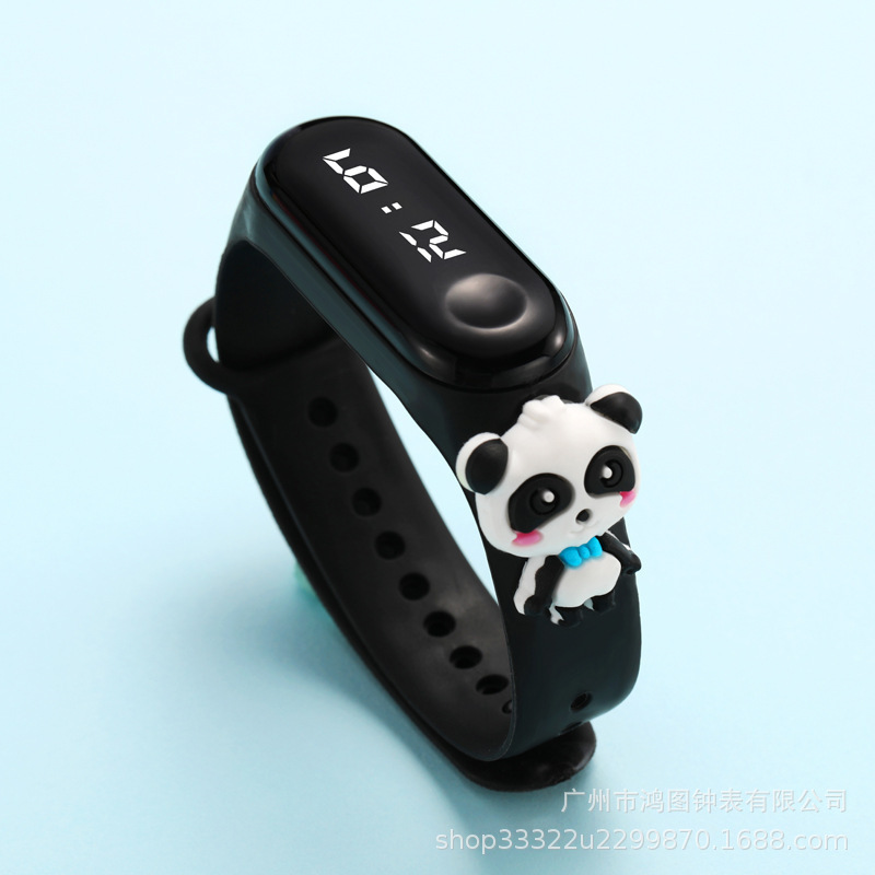 新款卡通米3LED公仔电子手表儿童男女学生腕表触控防水手环表礼品