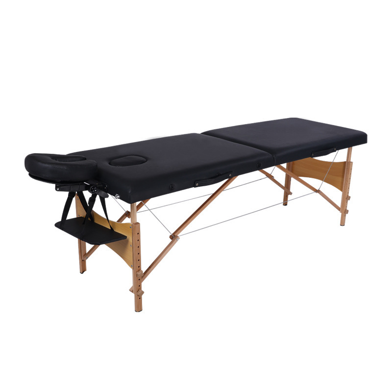 Masaje de beech masaje cama de masaje portátil cama de belleza transfronteriza al por mayor cama de terapia de madera plegable portátil