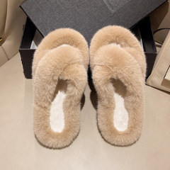 Women's Outdoor Wear Slippers 2022 New Korean Version Ins Trend Shoes Autumn Winter Home Use Cotton Slippers Spring Summer