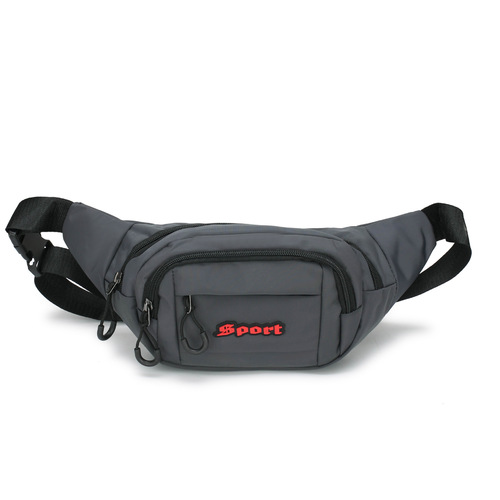Korean style multifunctional sports waist bag cycling chest bag canvas shoulder bag wallet men's mobile phone waist bag