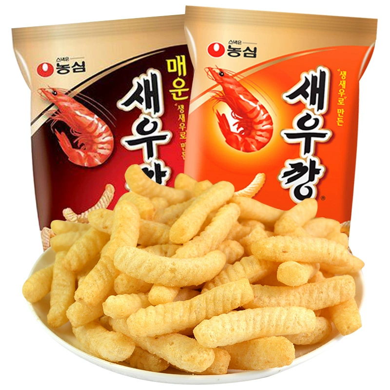 Корейские импортные креветочные крекеры Nongshim, оригинальные острые закуски, воздушные офисные модные закуски