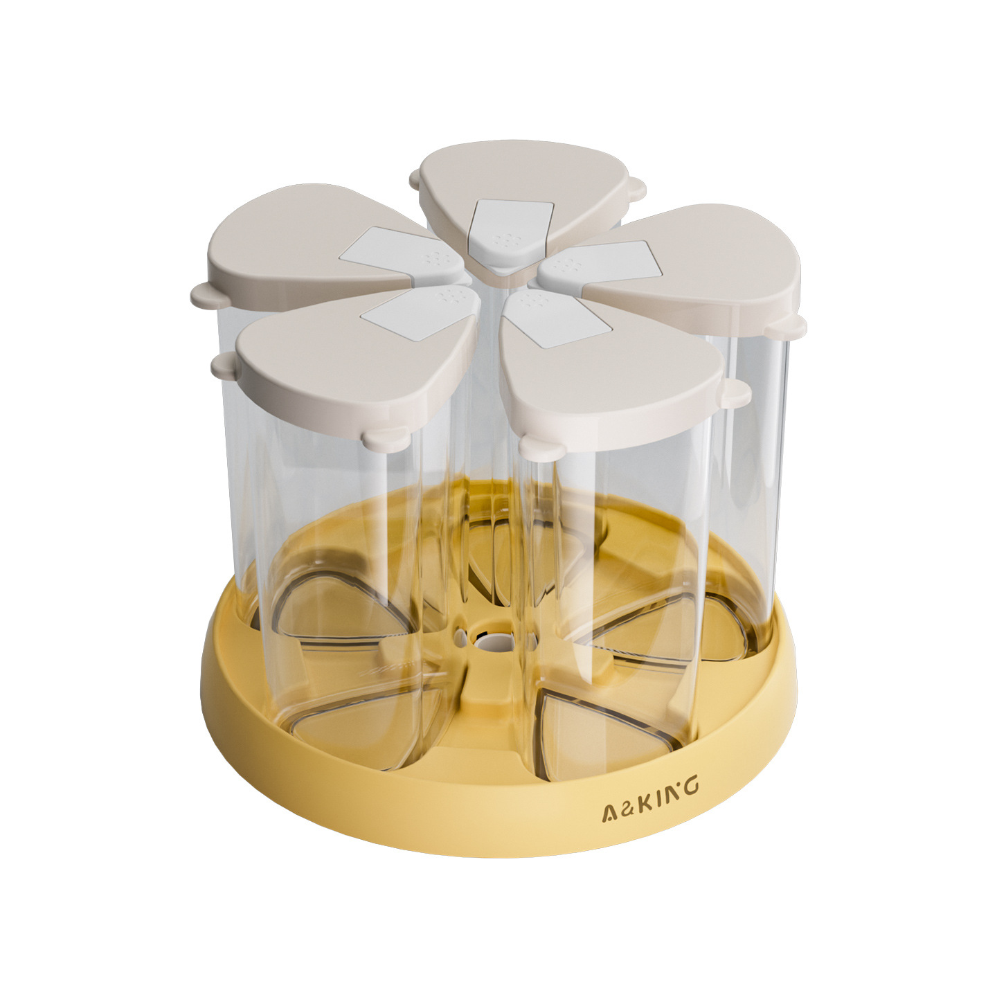 Tanque rotativo de granos gruesos granos gruesos sellado a prueba de humedad caja de almacenamiento de grados de grados de alimentos tanque de almacenamiento de harina de arroz doméstico de soja