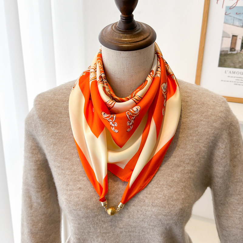 유럽 ​​바티칸 70 새틴 버클-오렌지