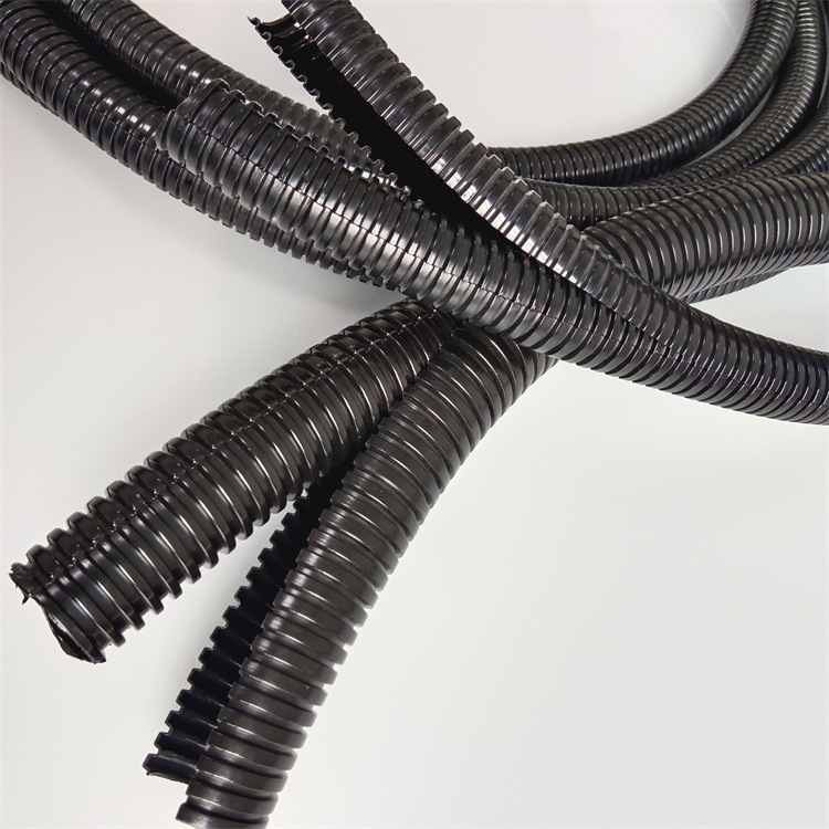 双层开口电缆保护管尼龙阻燃双臂开口电缆护套阻燃