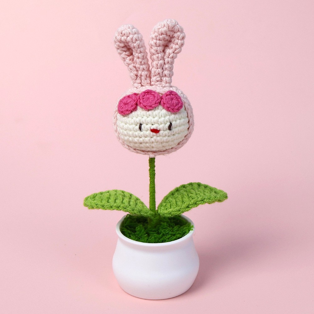 Maceta de conejo de bola - Rosa