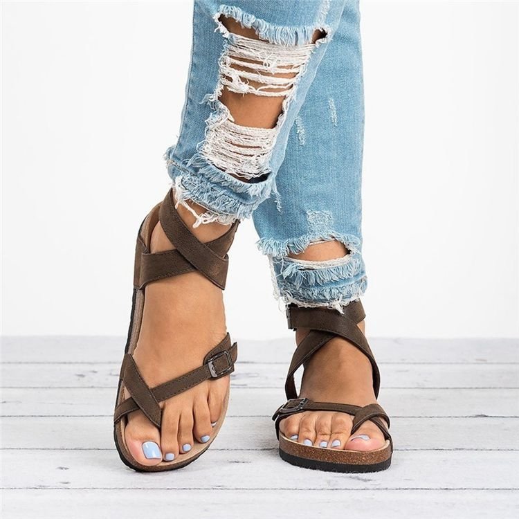 Women's Casual Solid Color Round Toe Casual Sandals display picture 8