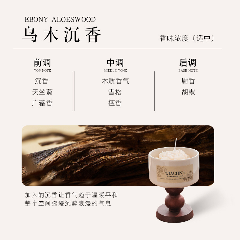 Camelia aromaterapia vela dormitorio sala de estar nicho vela de fragancia de alta gama regalo de cumpleaños regalo de mano al por mayor