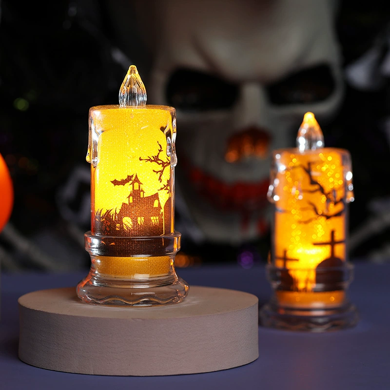 Electronic candle, layout, atmospheric decorations, props, halloween