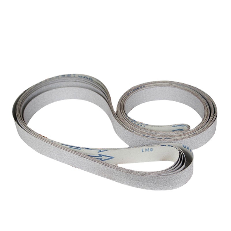 白色涂层金属专用砂带 铝合金不锈钢铜去毛剌抛光砂带 磨金属砂带