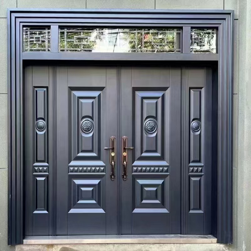 Villa Community Zinc Alloy Gate Custom Hotel Garden Classical Entry Door Rural Self-Built House Anti-Theft Double Door