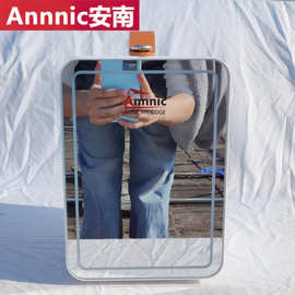 Annnic迷你美妆镜面冰箱小型车载冰箱6L三档灯光便携式提手爆款