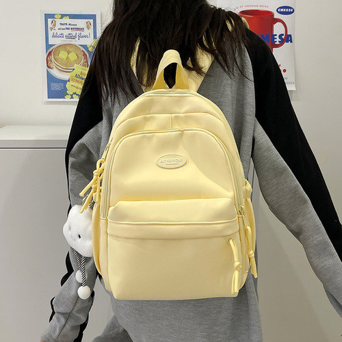 Summer and Autumn Creamy Series Teenage Girl Travel Backpack Korean Style Ins Sweet and Cute Children's Spring Outing Backpack