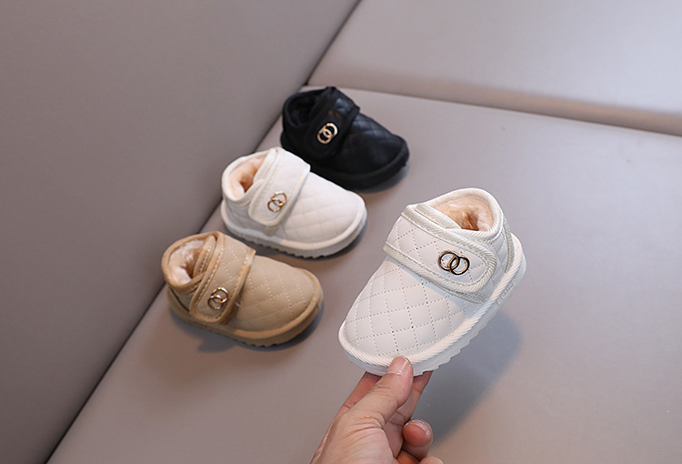 Biezi, plīša kokvilnas sniega zābaciņi, silti ziemas un meiteņu pastaigu apavi, mīksta zole, ūdensnecaurlaidīgi_voghion.com