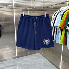 跨境货源夏季新品CASA卡萨布兰卡短袖个性设计印花宽松肥佬短袖体