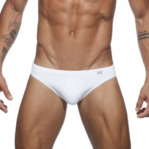 New style underwear, fashionable, sporty and sexy, ultra-fine nylon men's U convex triangle AD, same style hot spring swimming trunks, foreign trade batch