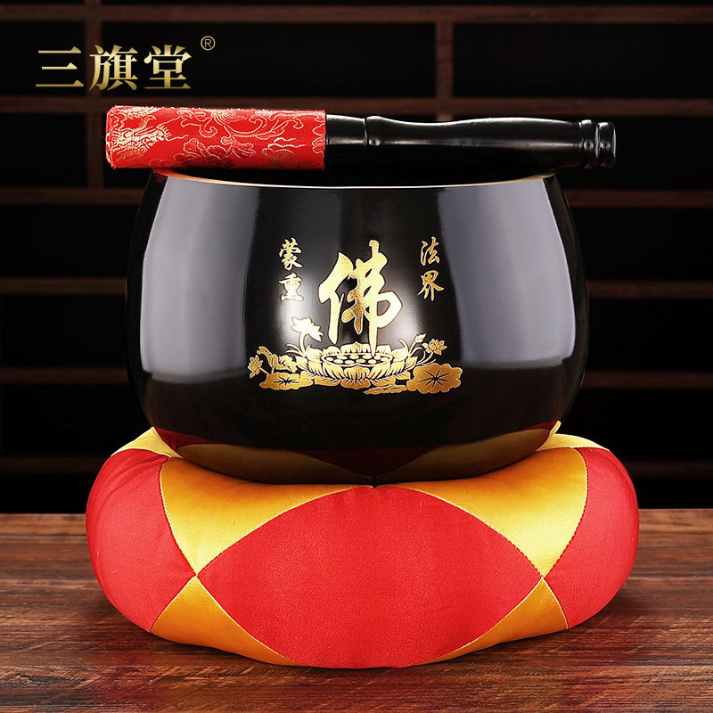 Lotus Copper Qing Bronze Alloy Dharma Tool Buddhist Singing Bowl Alms Bowl Bronze Bowl Buddhist Bell Meditation Bowl Calm Mind Bowl Practice Bowl