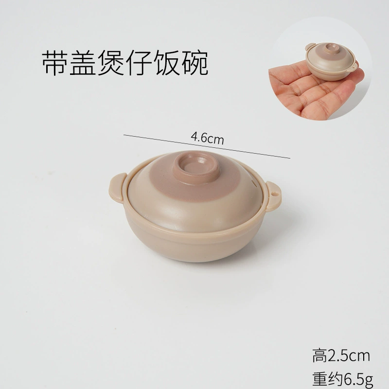 Small realistic tableware, food play, toy, DIY
