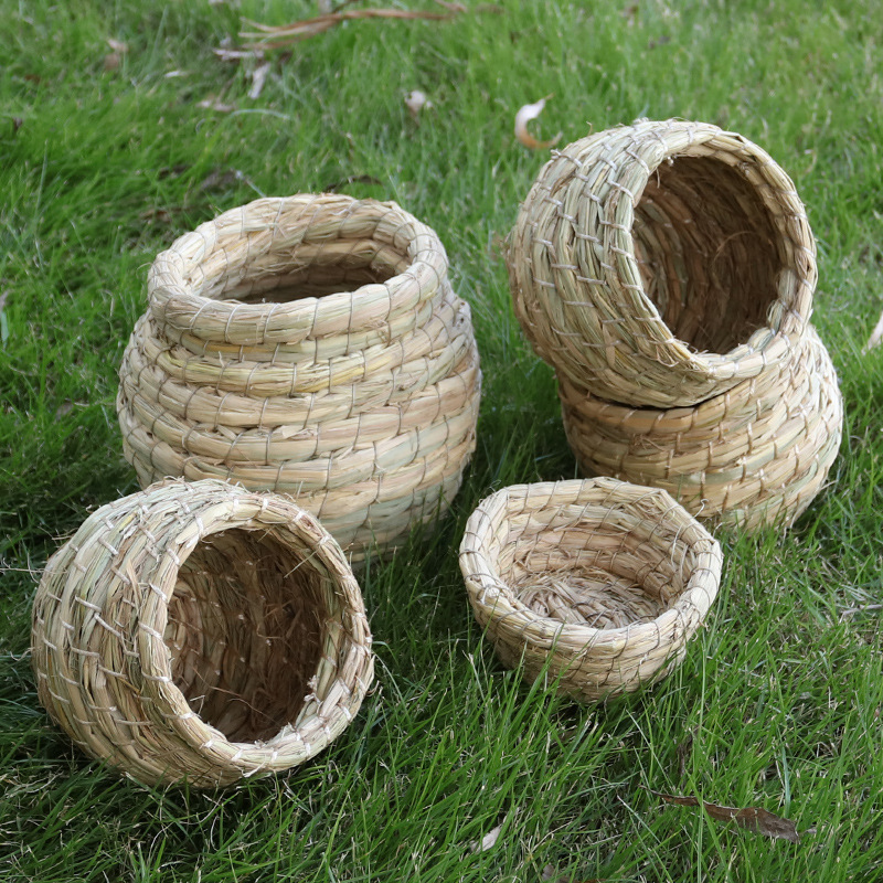 鸟窝草编草窝虎皮鹦鹉窝椰子窝鸟巢品用具小鸟窝鹦鹉繁殖箱窝用|undefined