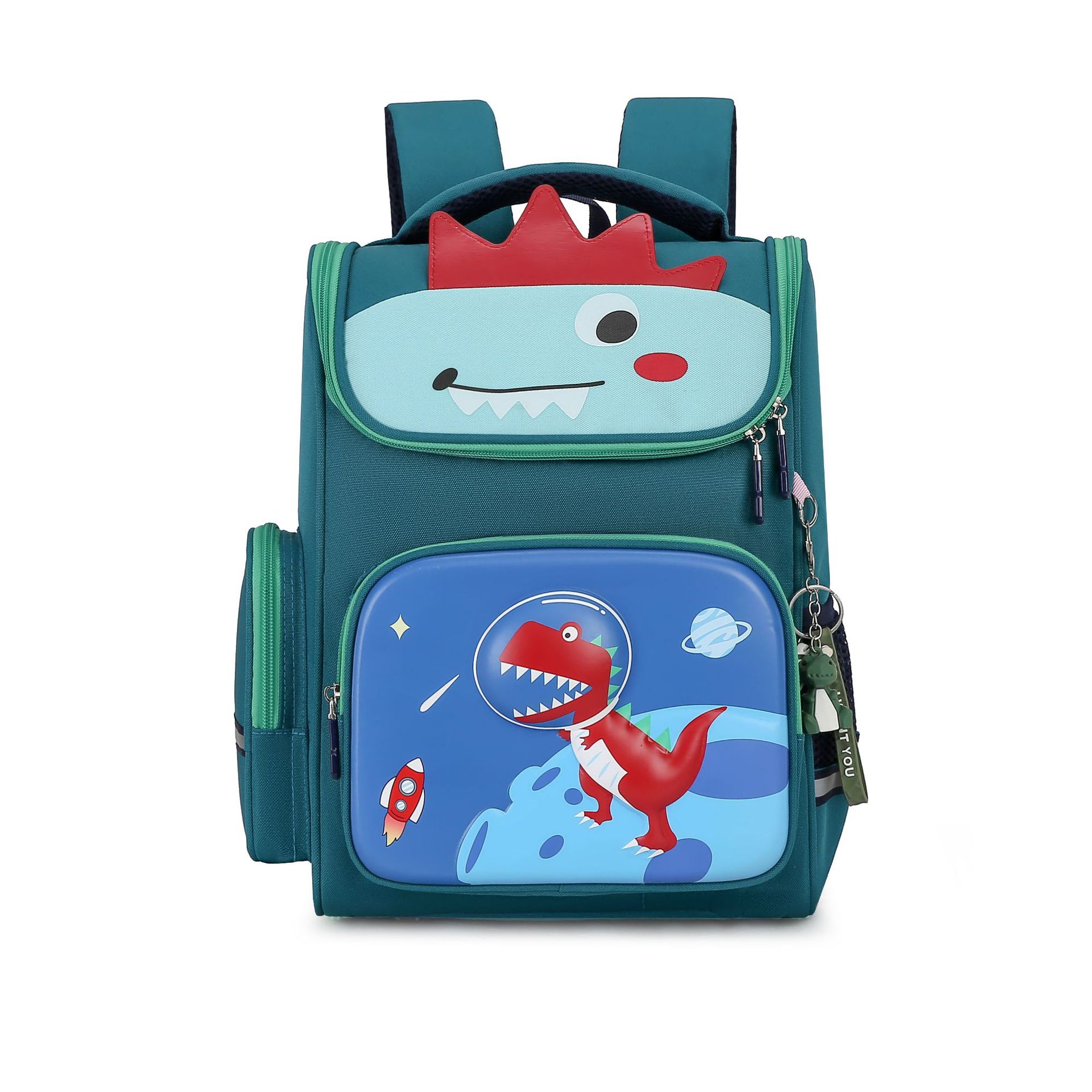 Peces naturales niños y niñas Grado 2-5 Escuela Primaria mochila de reducción de carga ligero de gran capacidad de entrega Linda mochila de una sola pieza