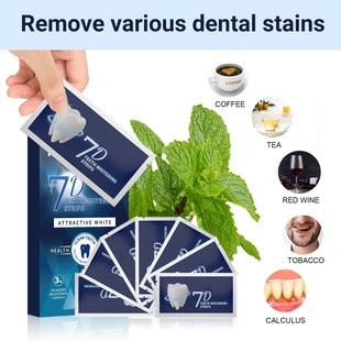 Cross-Border Oem Customized Leade Whitening Tooth Strips Remove Tooth Stains, Are Gentle, Non-Allergenic, Safe and Do Not Hurt the Teeth, and Become White after Applying Them