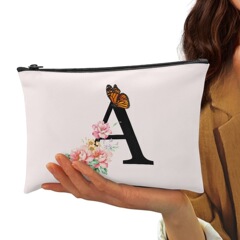 Custom-make TEMU best-selling 26-letter alphabet pattern printed clutch bags—directly from the manufacturer, perfect for ladies' coin purses.