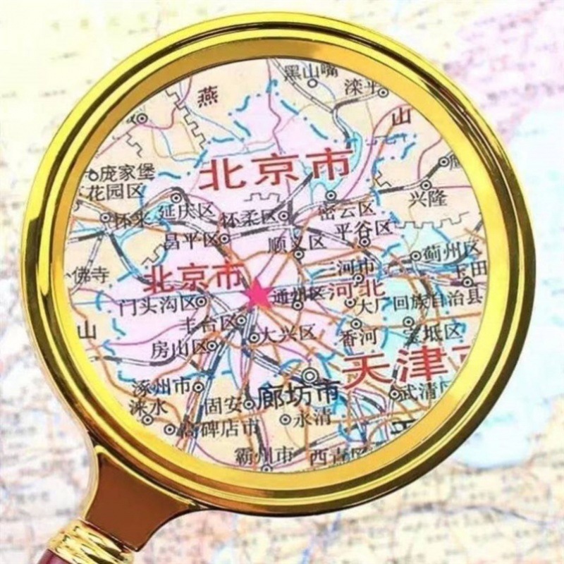 放大镜子100倍高清防爆放大镜80倍高倍手持式