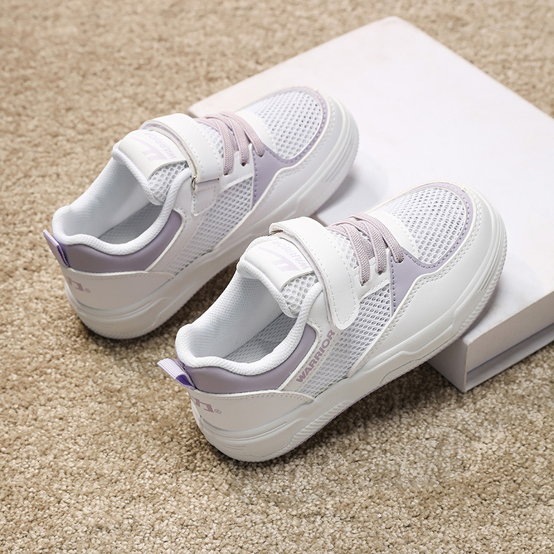 Niños pequeños zapatos blancos transpirables primavera y otoño 2025 zapatillas de deporte zapatos de red para niños zapatos de niña zapatos deportivos niños grandes malla para niños