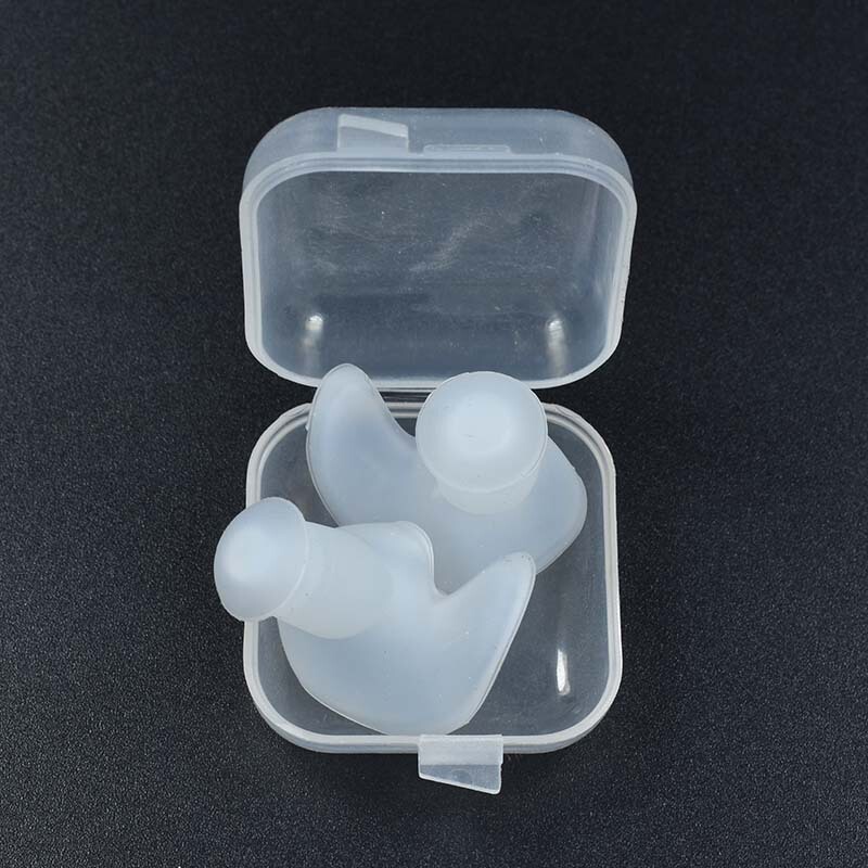 Professional swimming waterproof earplugs soft silicone spiral adult diving equipment shower shampoo Bath Children box