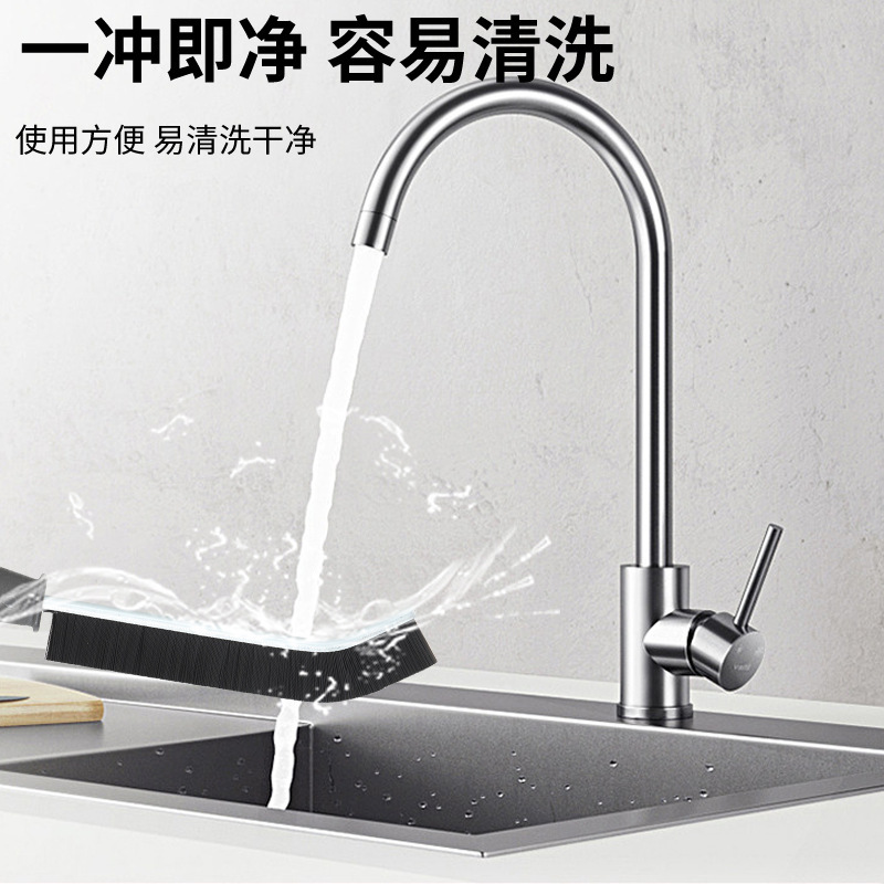 2023新しいスタイルトイレタイルすき間ブラシ窓シフトドアレールハード毛ブラシ多機能キッチンクリーナーブラシ|undefined