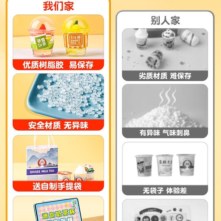 2024 새로운 어린이 인터넷 축하 장난감 소녀 6 세 소녀 DIY 수제 음식과 미니 밀크 티 컵 생일 선물