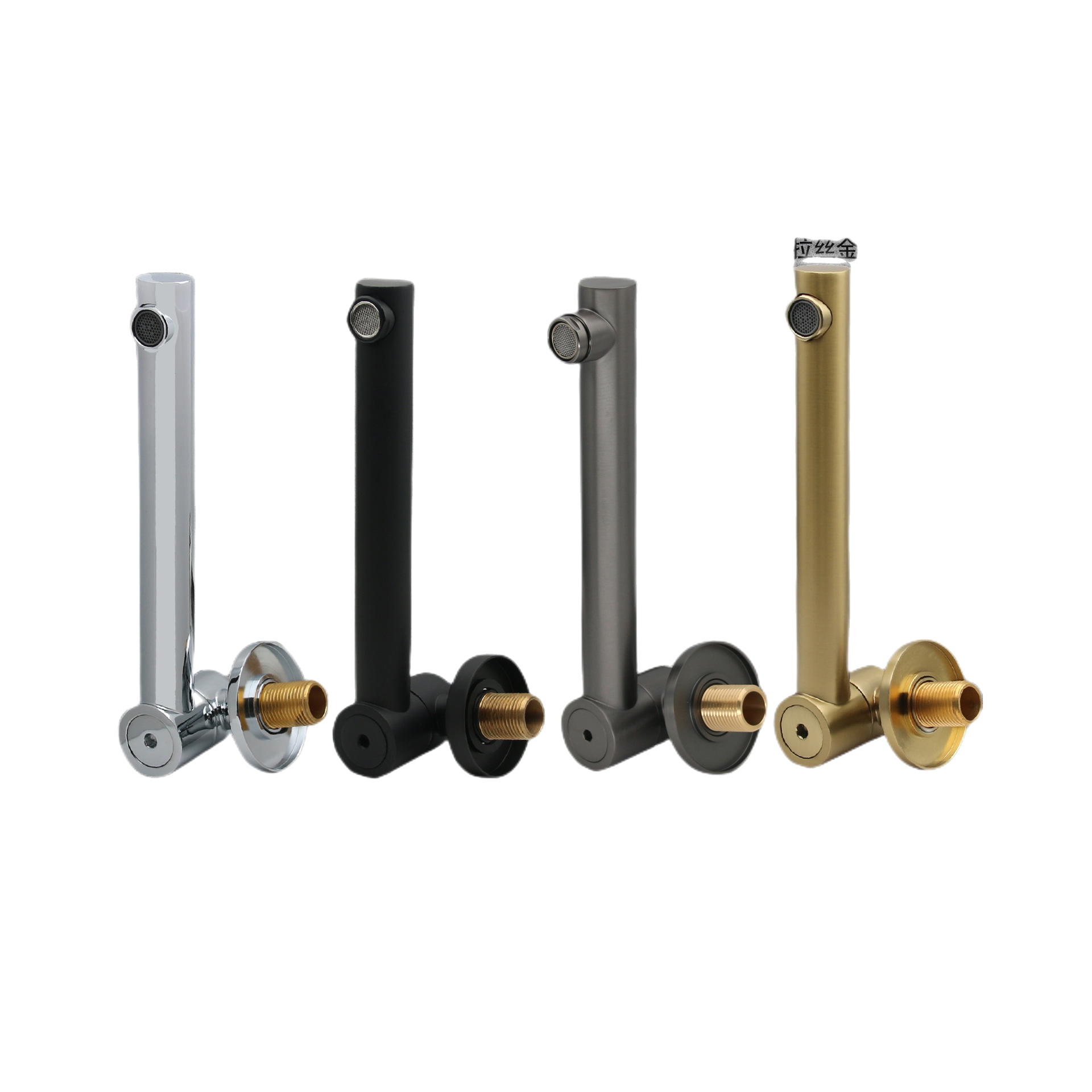 Latón oscilación boquilla de salida incrustado en la pared bañera cuenca giratoria de agua fría y caliente grifo de la ducha boquilla de salida Accesorios