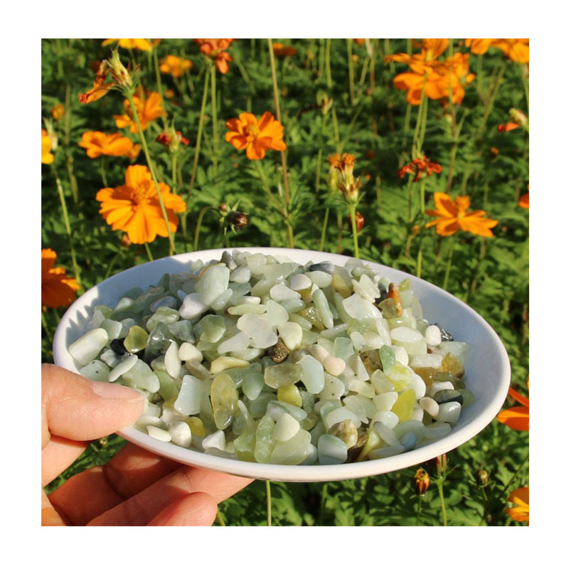 Design of Black Snowflake White Washed Stone, Rounded Aggregate for Landscaping, White Gravel, Epoxy Colored Sand, Grout Stone