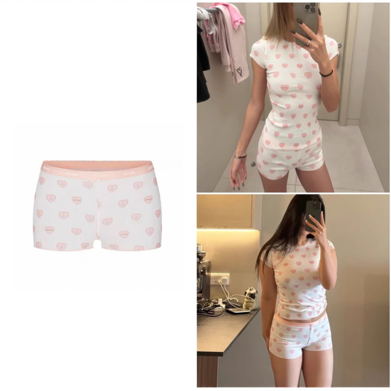 Skim* Valentine's Day Limited Edition Shorts with Heart Print and Wavy Edges for Women, 26 New Styles of Sweet, Age-Reducing Casual Hot Pants Skim* Valentine's Day Limited Edition Shorts with Heart Print and Wavy Edges for Women, 26 New Styles of Sweet, Age-Reducing Casual Hot Pants