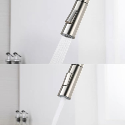 Black kitchen pull-out faucet sink sink hot and cold water dual-mode foreign trade gun gray Grohe faucet