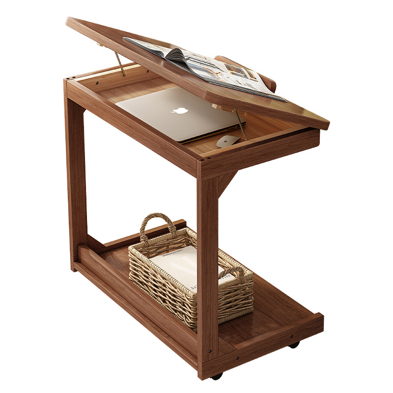 Mesita de noche, dormitorio doméstico, madera maciza extraíble 2025, nueva creatividad en lugar de un lado pequeño, estante de cabecera